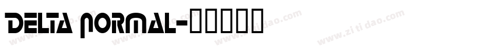 Delta Normal字体转换